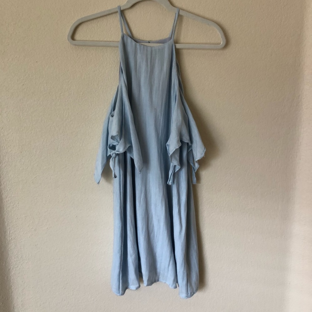 Blue Linen Dress